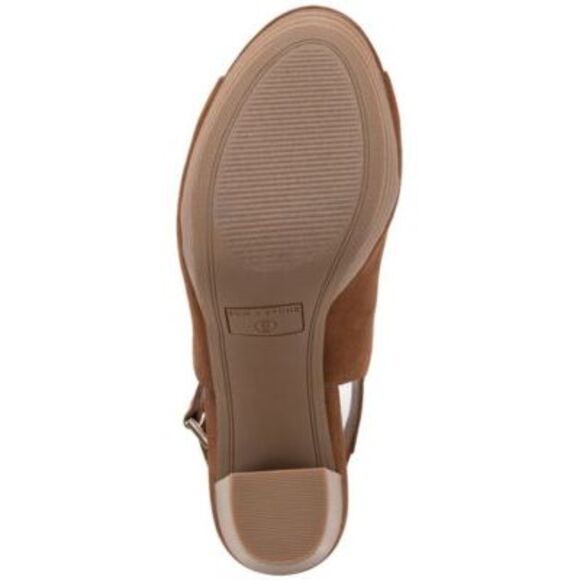 SUN STONE Womens Brown Adjustable Rebeccaa Round Toe Block Heel Shootie 10 M - Picture 4 of 4